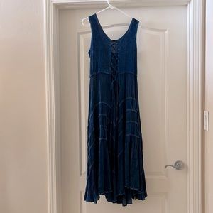 Navy Blue ‘Just Cruising’ midi dress. Worn twice. Bought in Hawaii.
